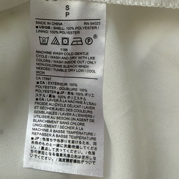 Banana Republic White Polka Dots Flowy Mini A-Line Summer Chic size Small - Picture 6 of 13